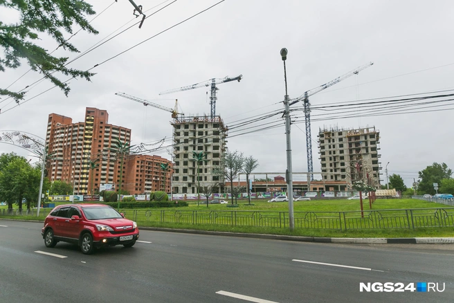Долгострой на Копылова, 2015 год | Источник: Артем Ленц / NGS24.RU