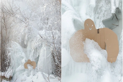 Omsk Artists Create Geyser Ninja Installation