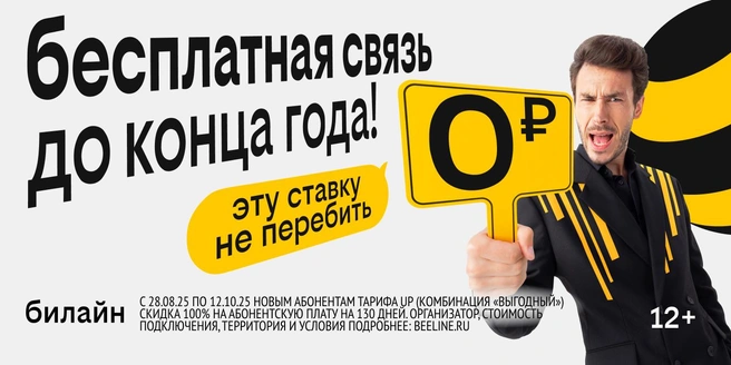 Акция продлится до 12 октября | Источник: Билайн