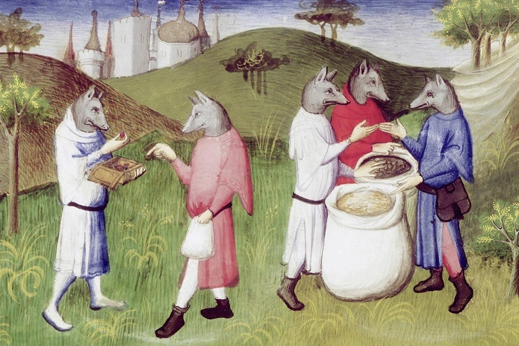 Кинокефалы. Кружок мастера Бусико, Национальная библиотека, ок. 1410-1412 | Источник: BIBLIOTHEQUE NATIONALE DE FRANCE / ARCHIVES CHARMET / BRIDGEMAN ART LIBRARY