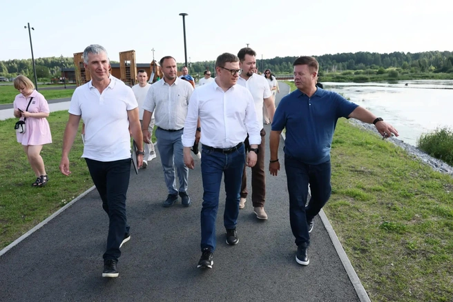 Реализация проекта туристического кода исторического центра города Миасса «Старгород» и обновленной набережной «Золотой старт» | Источник: пресс-служба правительства Челябинской области