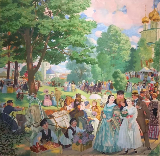 «Троицын день», Борис Кустодиев (1920) | parents.ru