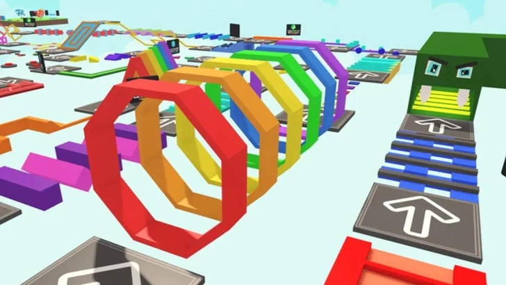 Так выглядят обби (полоса препятствий) в Роблокс