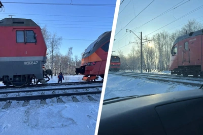 Электричка встала в мороз ниже -30°С с 140 пассажирами