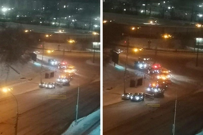 Легендарная Анжела устроила ночной затор со спецтехникой