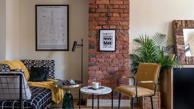 Московская квартира 60 м² с элементами лофта