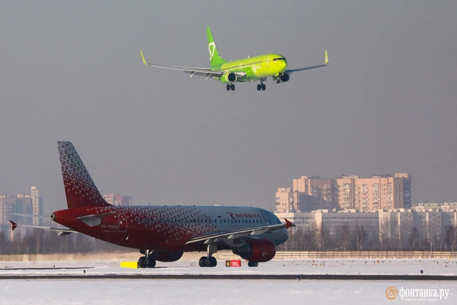 Задержка была связана с туманом | Источник: Сергей Коньков / FONTANKA.RU