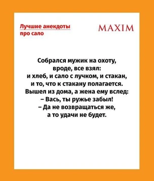 Самые смешные анекдоты про сало