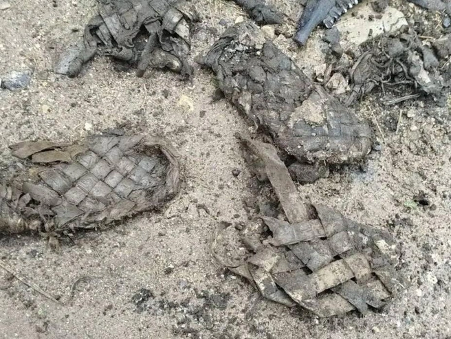 Лапти и валун: находка водоканала в Ленобласти | Источник: ГУП «Леноблводоканал»