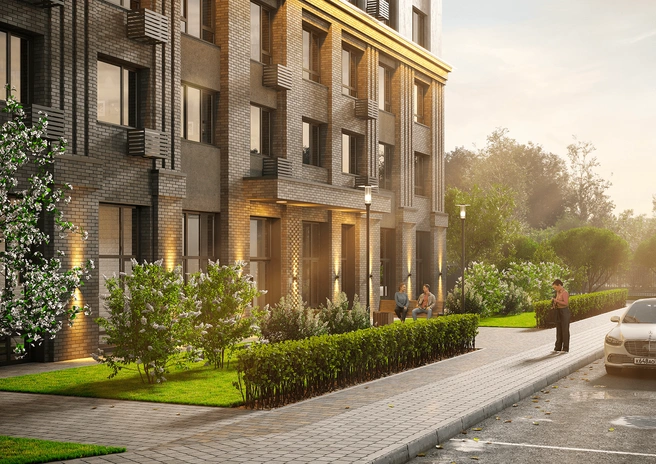 Удобная локация, близость инфраструктуры, масштабное благоустройство двора сочетается с высоким уровнем безопасности | Источник: ООО&nbsp;«СЗ ЦИФРА»