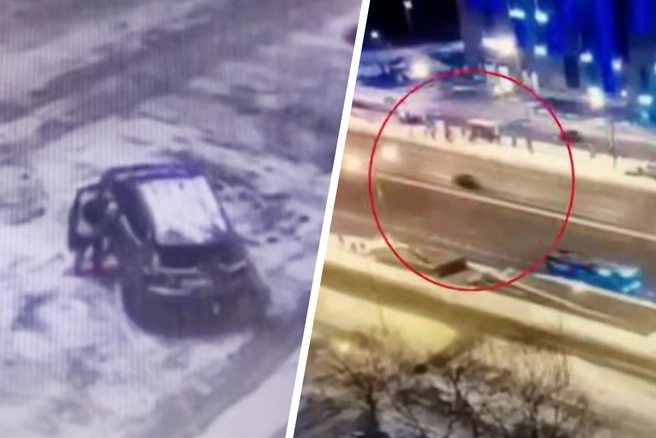 Инцидент с угоном у ТЦ на юге Москвы попал на видео | Источник: Агентство «Москва» / T.me