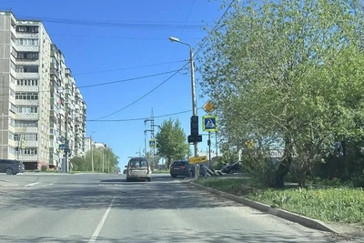 Новый светофор появился на объезде метротрама в Челябинске