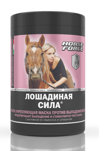 Ультраукрепляющая маска против выпадения волос, «Лошадиная сила»
