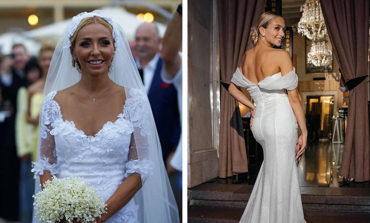 самые роскошные свадебные платья российских фигуристок