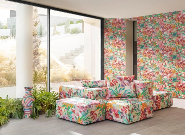 Дизайн Daydream, коллекция Missoni Home Wallcoverings 03, Missoni Home. | Источник: manders.ru