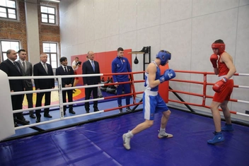 Открытие спортивного центра на месте Пробирной палаты | Источник: Пресс-служба Года Нисанова