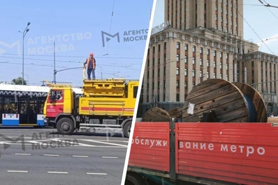 Движение трамваев в центре Москвы остановилось из-за обрыва проводов