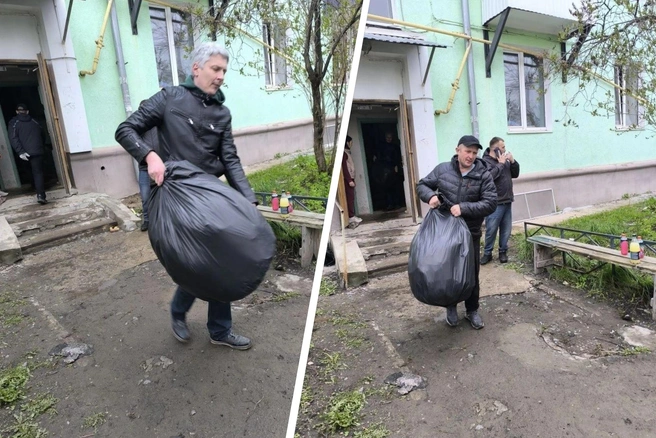 Люди выносят уцелевшие вещи | Источник: Русская Община Сызрани