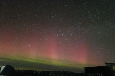 Первое весеннее северное сияние появилось в Омской области