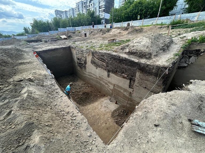 В Боготольском переулке ищут археологические сокровища | Источник: администрация Красноярска / admkrsk.ru
