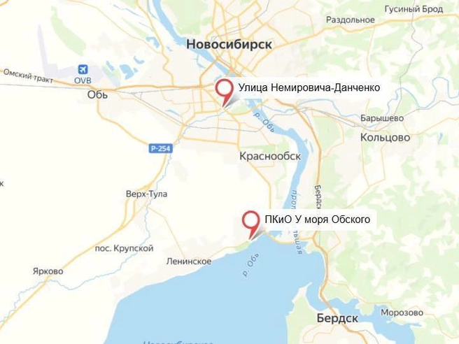 Предлагаемые остановки расположены на улицах Ватутина и Софийской | Источник: «Яндекс.Карты»