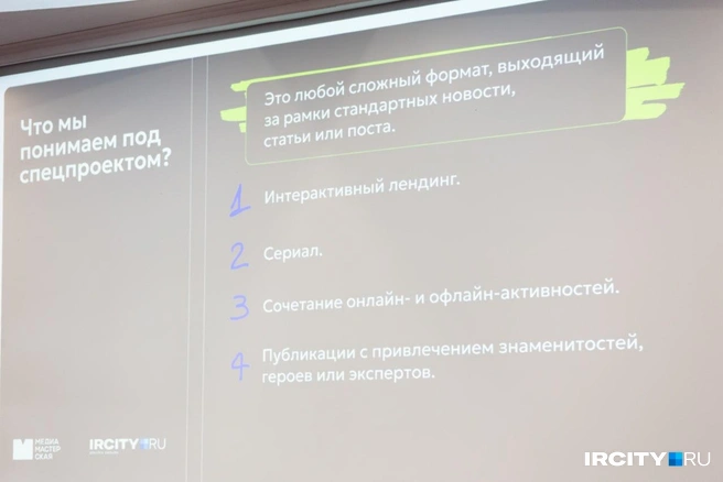 Виды спецпроектов | Источник: Даниил Конин / «ИрСити»