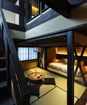 Столетний дом в центре Киото переделали в отель