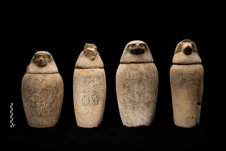 В египетском некрополе нашли сосуды для хранения органов во время мумификации