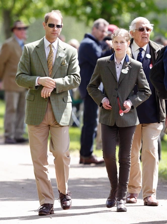 Принц Эдвард и его дочь леди Луиза, 2016 год