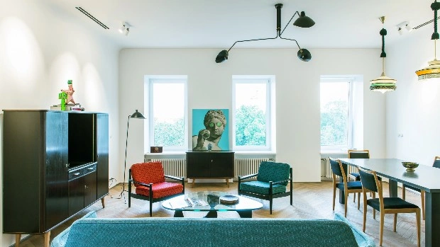 Квартира в стиле mid-century modern на Патриарших прудах