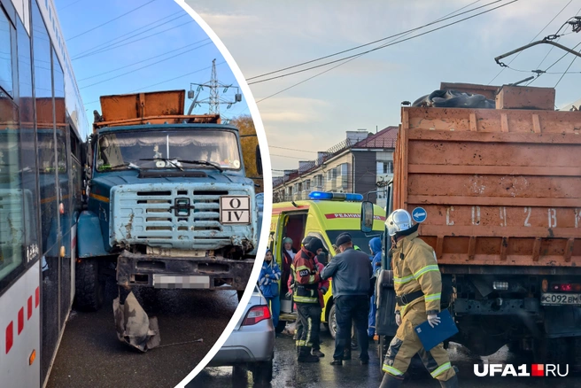 На месте работают спасатели | Источник: Булат Салихов / UFA1.RU