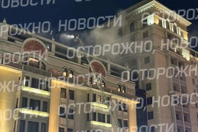 В отеле Four Seasons у Госдумы произошел пожар