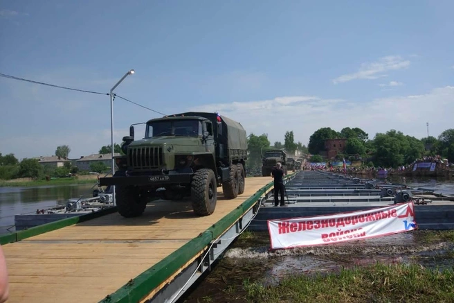 Первыми по ней проехали военные машины | Источник: правительство Ярославской области