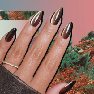 8 шикарных маникюров с эффектом «кошачий глаз» на зиму 2025/26