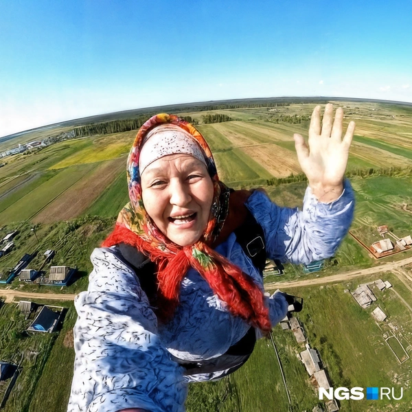 Летающая бабушка набрала почти 2 миллиона просмотров | Источник: Алена Глухих