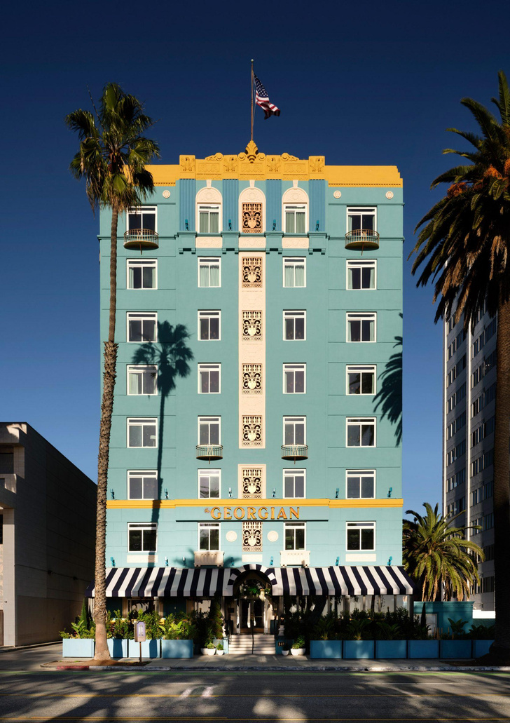 Бирюза и ар-деко: отель Georgian в Санта-Монике