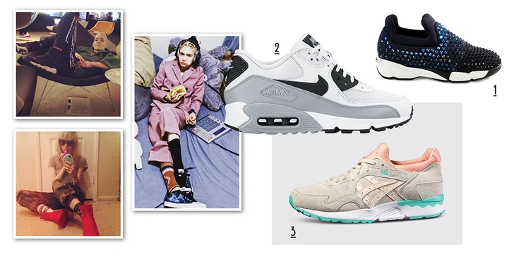 1. Кроссовки, Pinko. 2. Кроссовки, Nike. 3. Кроссовки, Asics. | Источник: Инстаграм (запрещенная в России экстремистская организация)