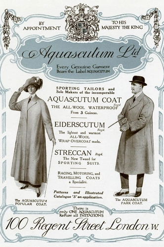 Рекламный плакат Aquascutum