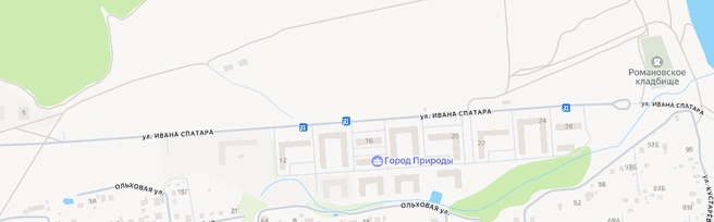 Поблизости строят новые дома, но дорог пока нет | Источник: yandex.ru/maps