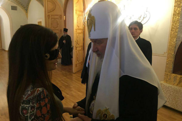 Диана Гурцкая на встрече с Патриархом Кириллом