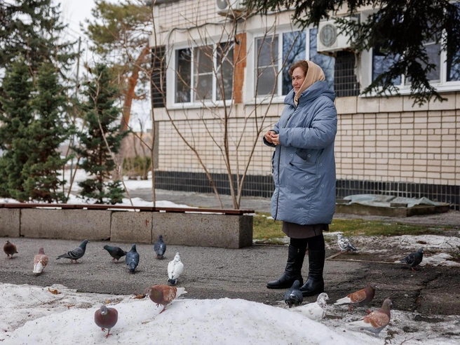 Приходится делиться едой с другими пернатыми | Источник: Алексей Волхонский / V1.RU