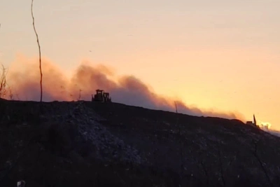 Площадь тления на полигоне в Лепсари — 1,5 тыс. кв. метров