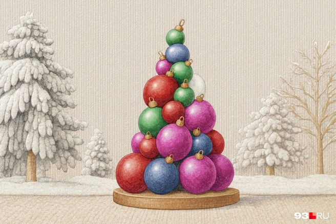 Елка на Красной | Источник: Максим Дмитриев / 93.RU