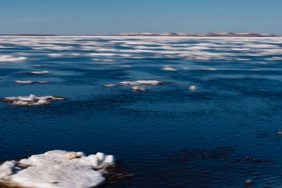 Ледоход замедлился на подходе к Архангельску