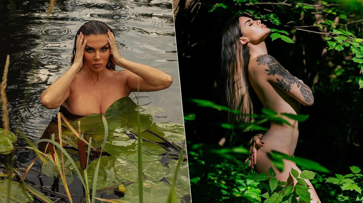 Блогершу Лизу Лпшку застали купающейся топлес в озере. Другие звезды устроили «голый» флешмоб в ее поддержку