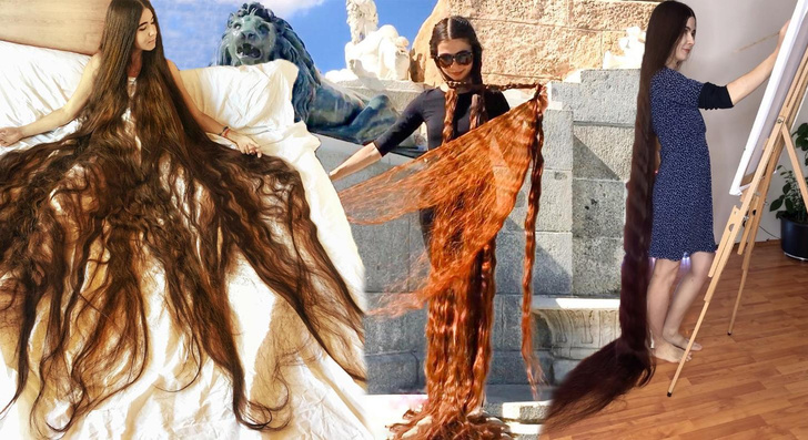 Как выглядит женщина с самыми длинными волосами в мире