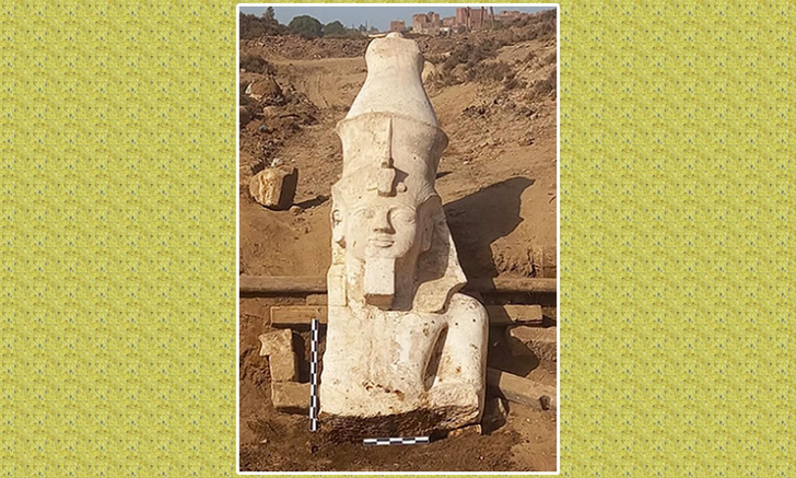 Теперь можно соединять: археологи нашли верхнюю часть статуи Рамзеса II