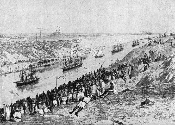 Торжественное открытие Суэцкого канала, 1869 | Источник: Wikimedia Commons