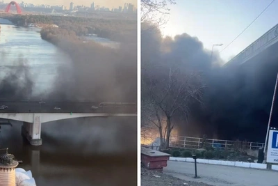 В яхт-клубе на Москве-реке загорелись катера, дым накрыл улицы