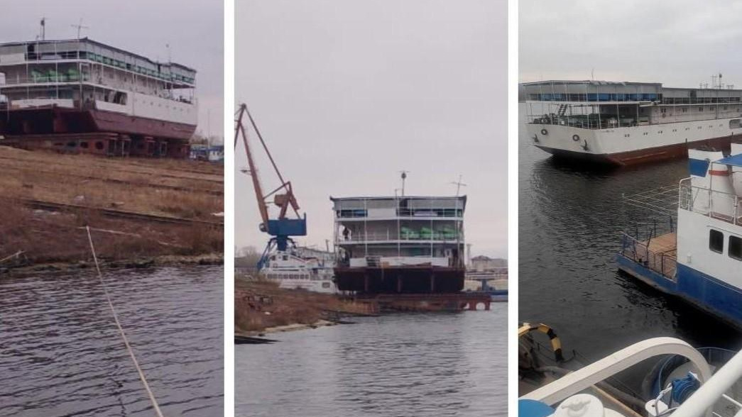 «Передвигаются они кверху пузом»: в Тольятти плавучий рыбозавод спустили на воду после ремонта